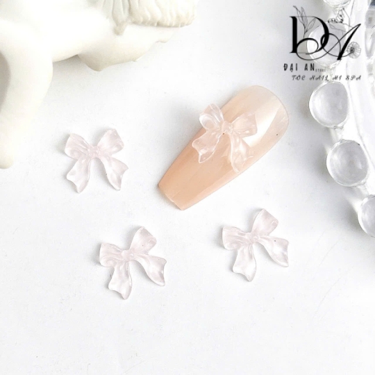 Sét nơ ngọc trai 50 cái mix 3 màu.