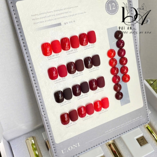 Sơn gel U.oni set 12 màu nail (Tặng kèm bảng màu)