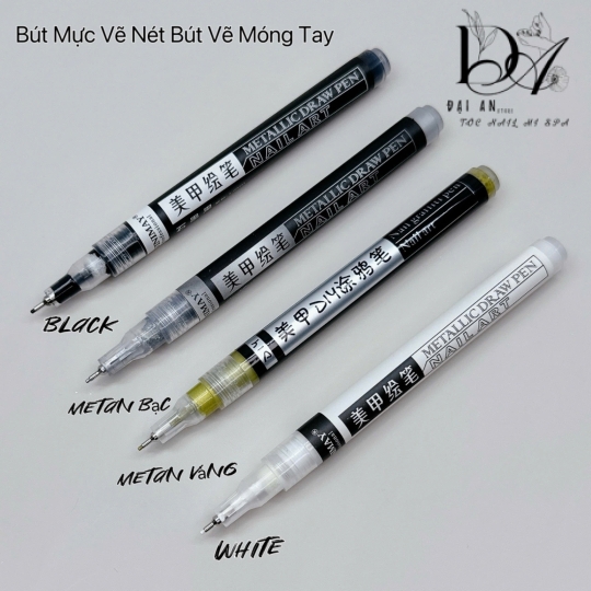 bút mực vẽ nét vẽ móng  tay