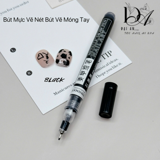 bút mực vẽ nét vẽ móng  tay