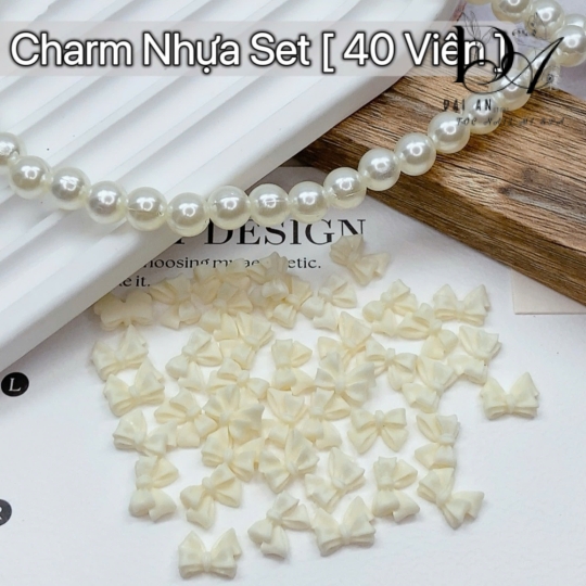 charm nhựa set 50 viên