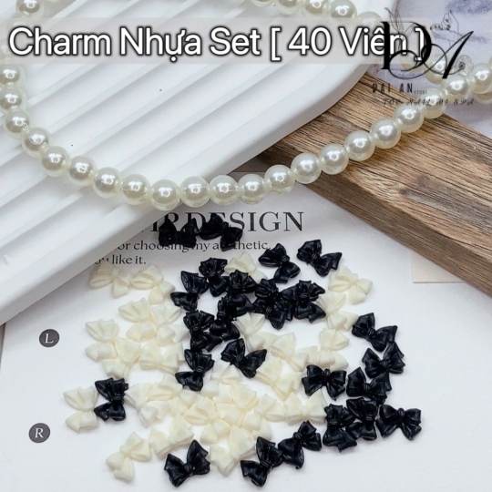 charm nhựa set 50 viên