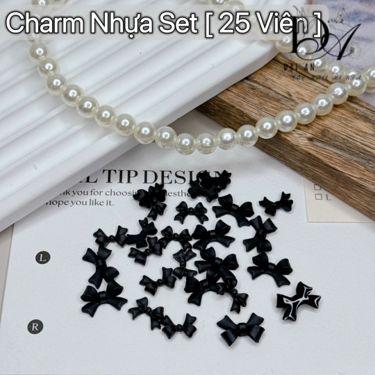 charm nhựa set 50 viên