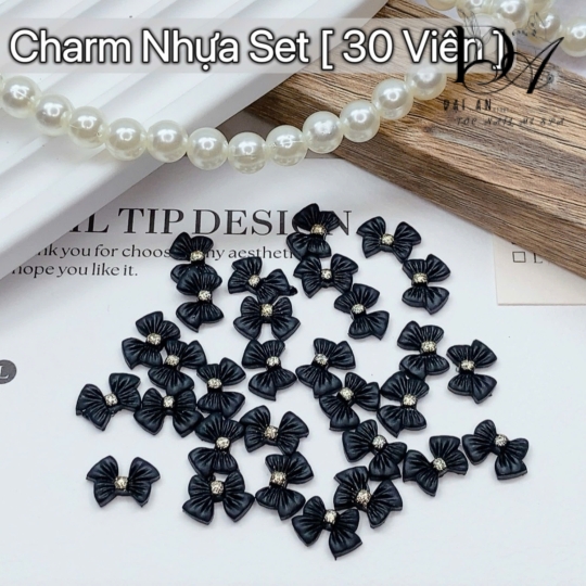 charm nhựa set 50 viên