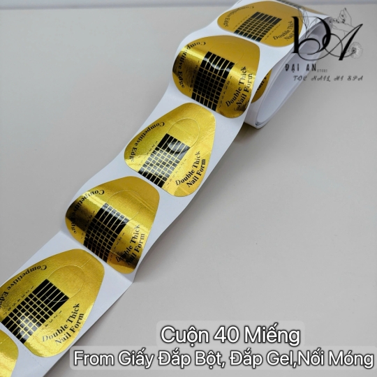 form giấy đắp bột đắp gel 