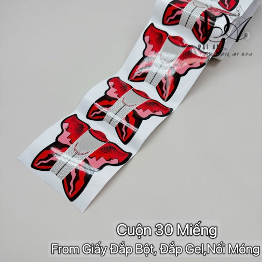 form giấy đắp bột đắp gel 