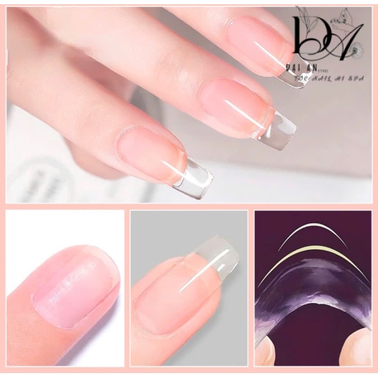 Gel đắp móng Li-nail chính hãng 20g chất đậm đặc không nóng, màu trong suốt