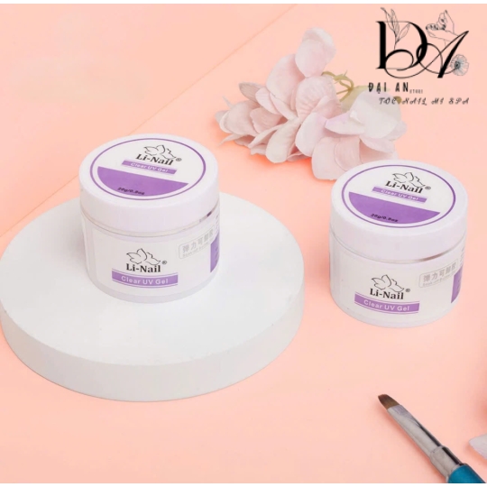 Gel đắp móng Li-nail chính hãng 20g chất đậm đặc không nóng, màu trong suốt