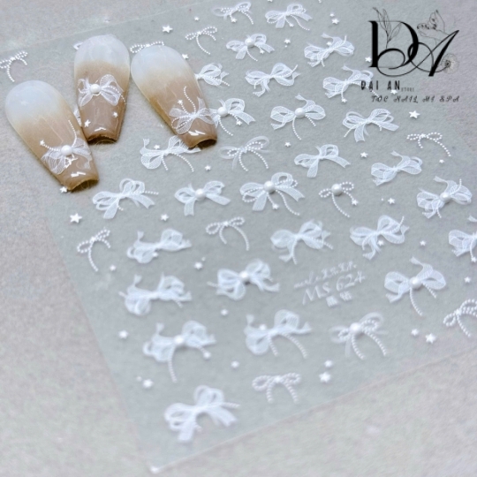 mẫu sticker hình nơ xinh