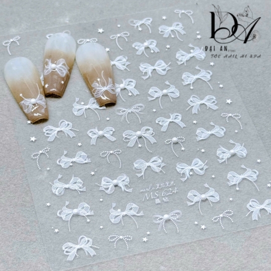mẫu sticker hình nơ xinh