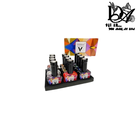 Set 12 lọ cồn loang Vinimay chính hãng - loang cồn trang trí móng tay nghệ thuật (15ml)