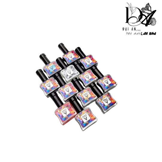 Set 12 lọ cồn loang Vinimay chính hãng - loang cồn trang trí móng tay nghệ thuật (15ml)