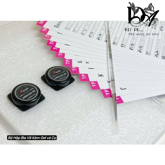 bộ hộp bia vẽ kèm gel và cọ