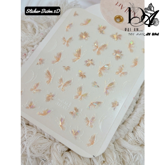 sticker bướm 5D