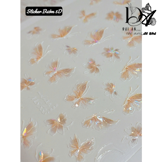 sticker bướm 5D