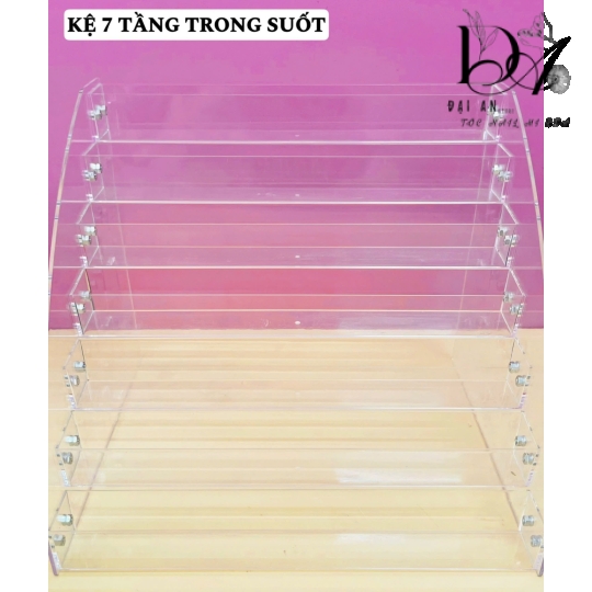 kệ 7 tầng trong suốt