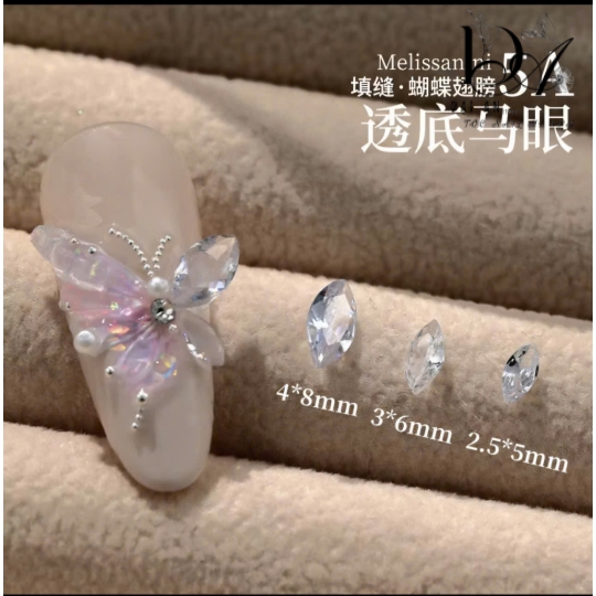 Phụ kiện đá bướm trong suốt