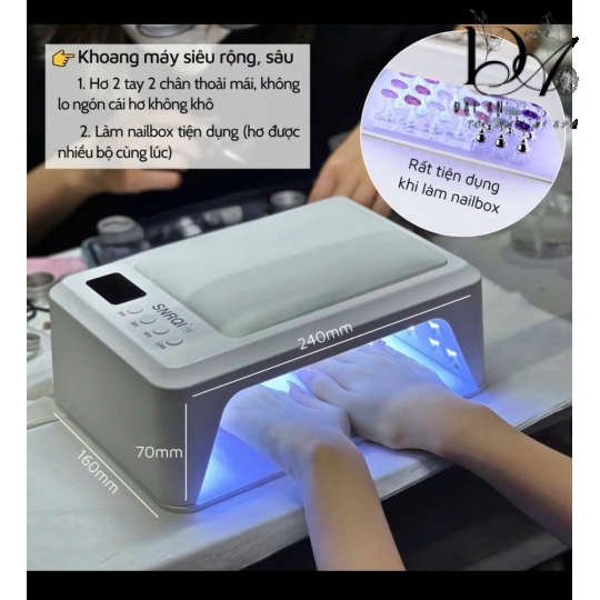 Máy hơ nail T8